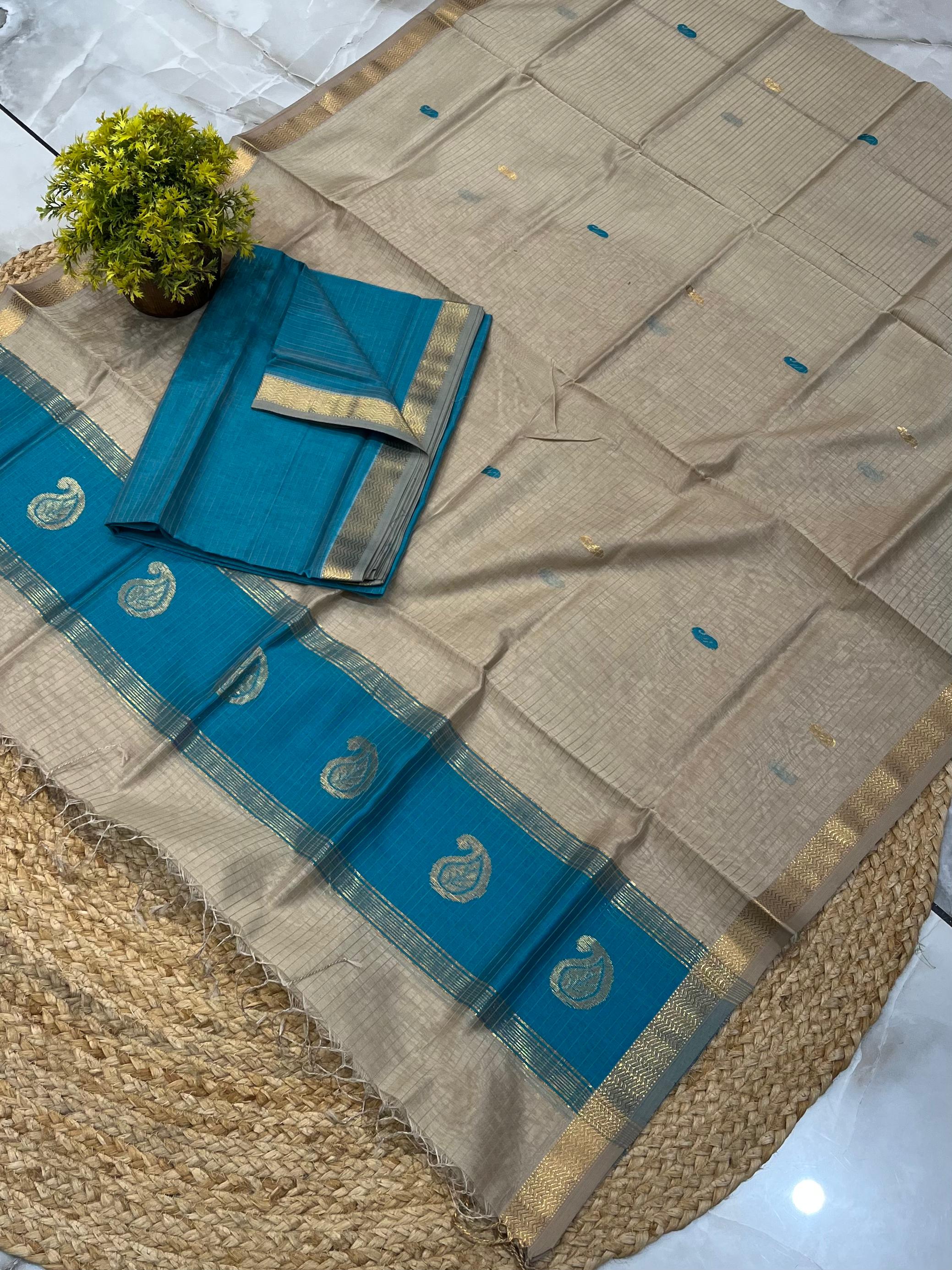 Maheshwari Handwoven Keri Buti